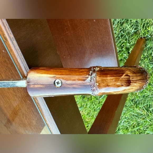 Vintage KNIRPS Black Italian Handl Umbrella - Picture 10 of 15